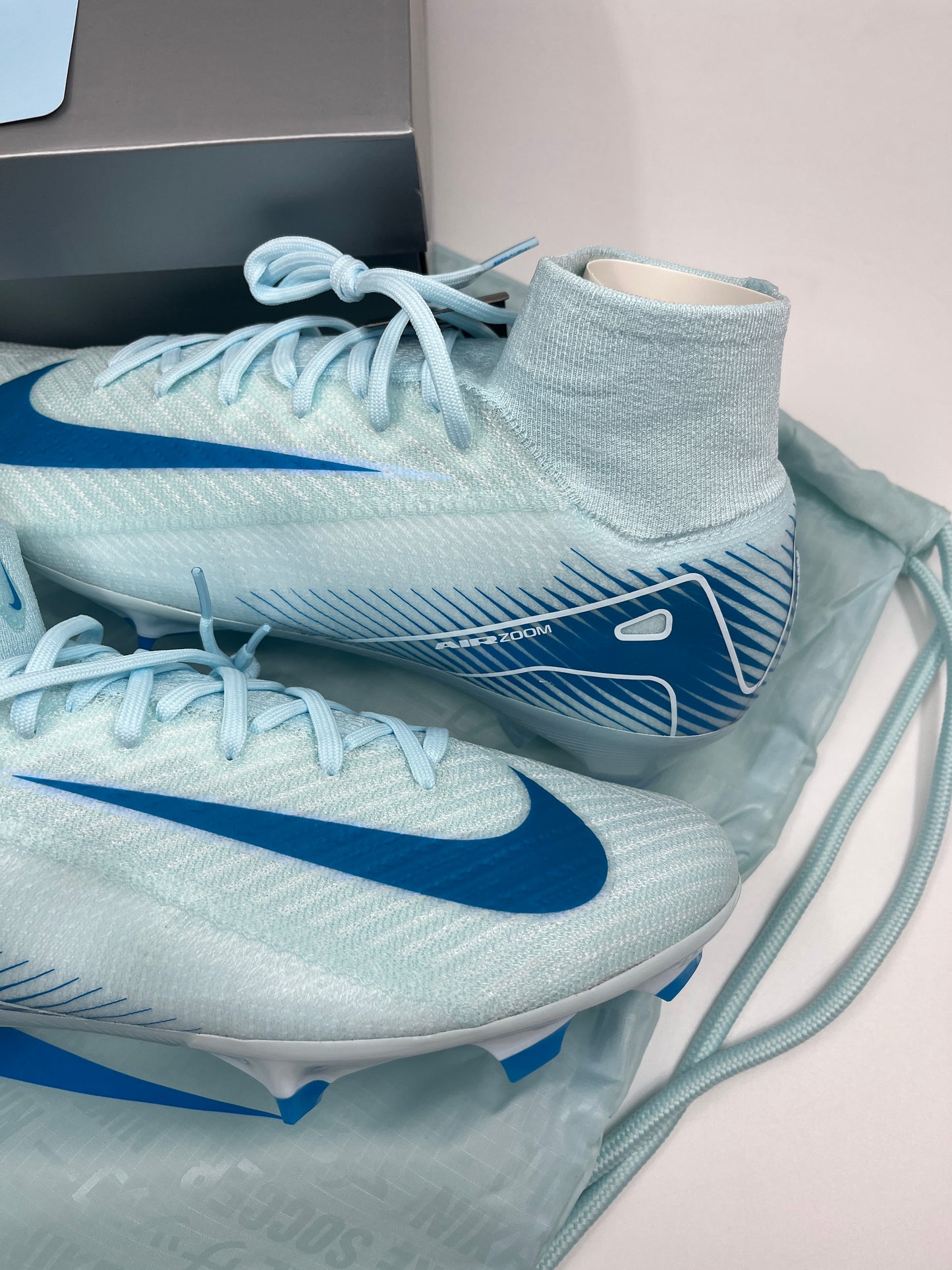 Nike Zoom Mercurial Superfly 10 Elite FG- Glacier Blue