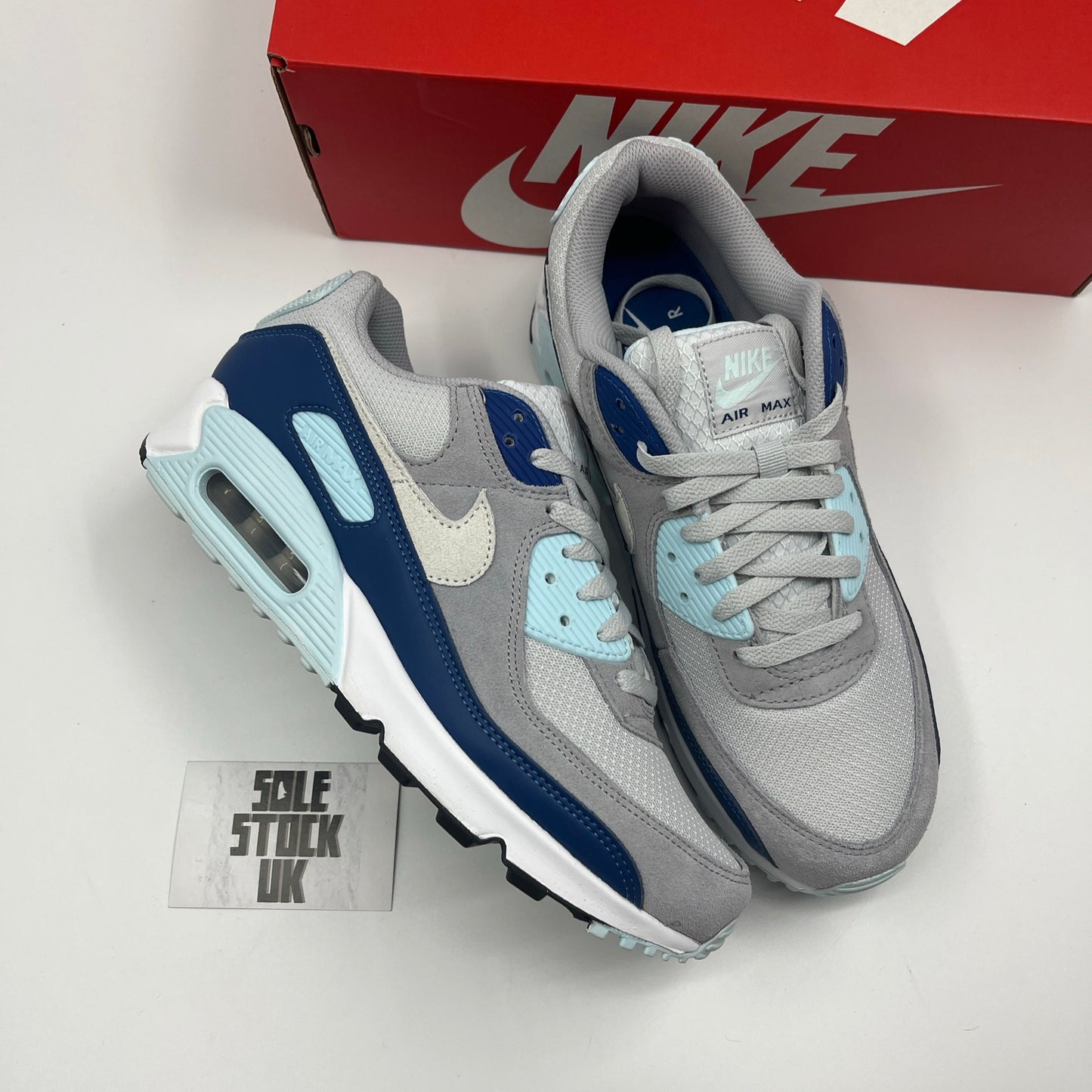 Nike Air Max 90 Glacier Blue Pure Platinum White