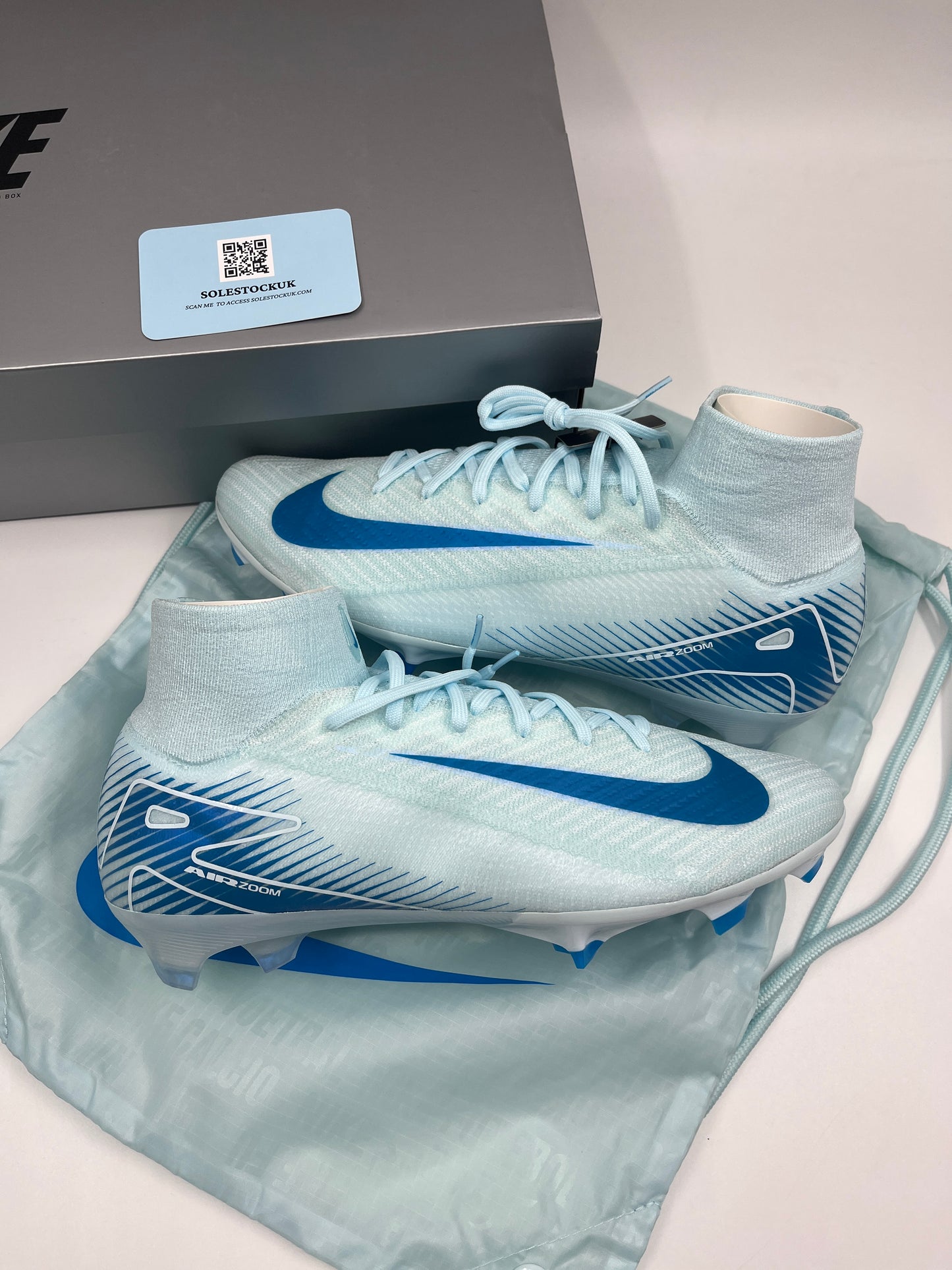 Nike Zoom Mercurial Superfly 10 Elite FG- Glacier Blue