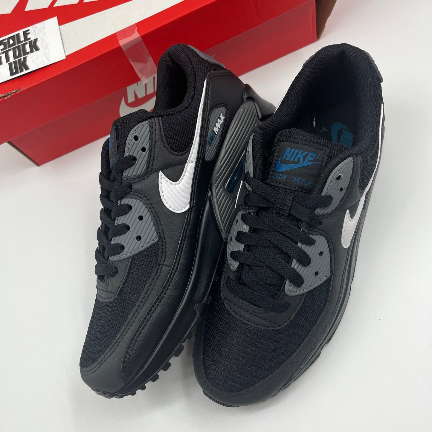 Nike Air Max 90 Black Marina Iron Grey White