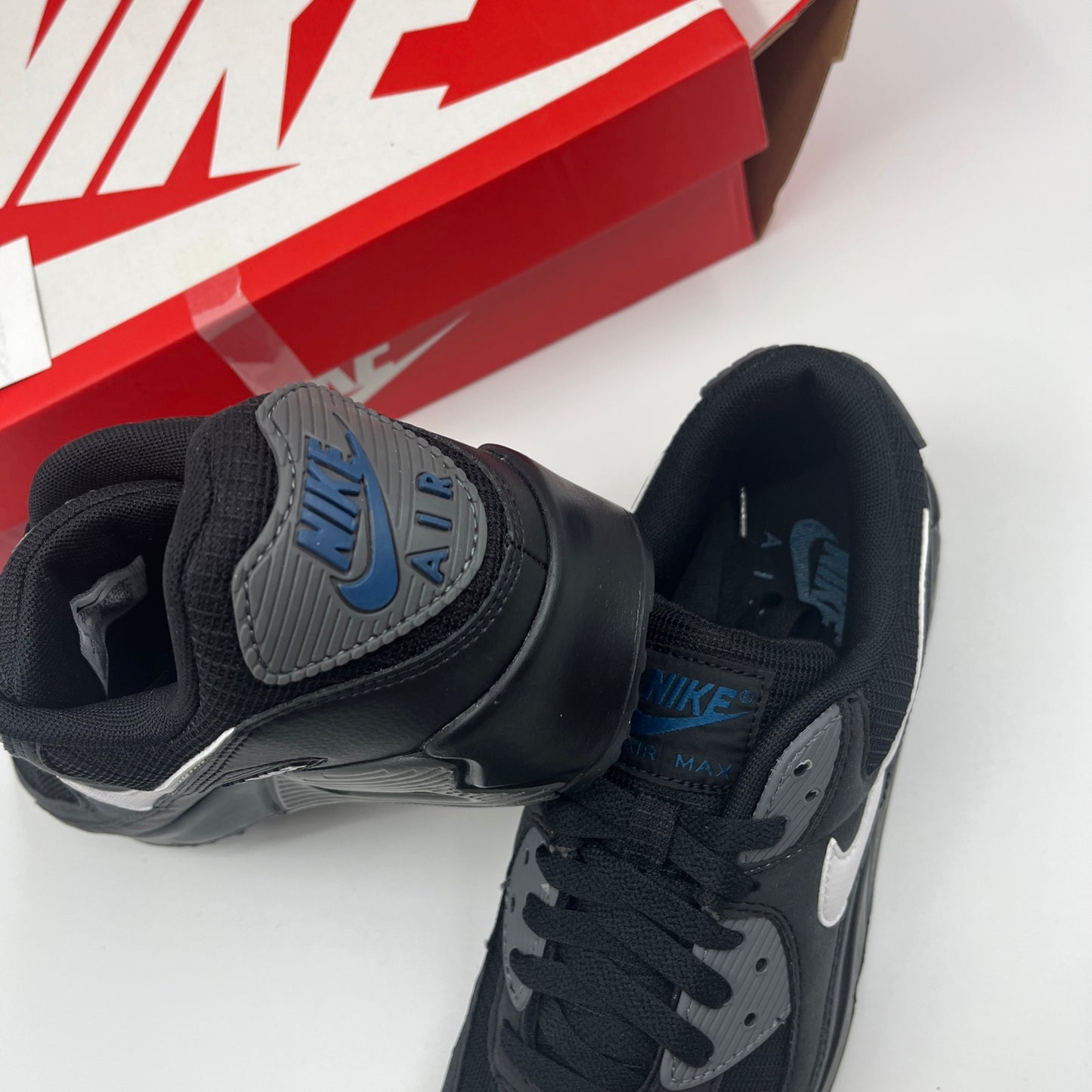 Nike Air Max 90 Black Marina Iron Grey White