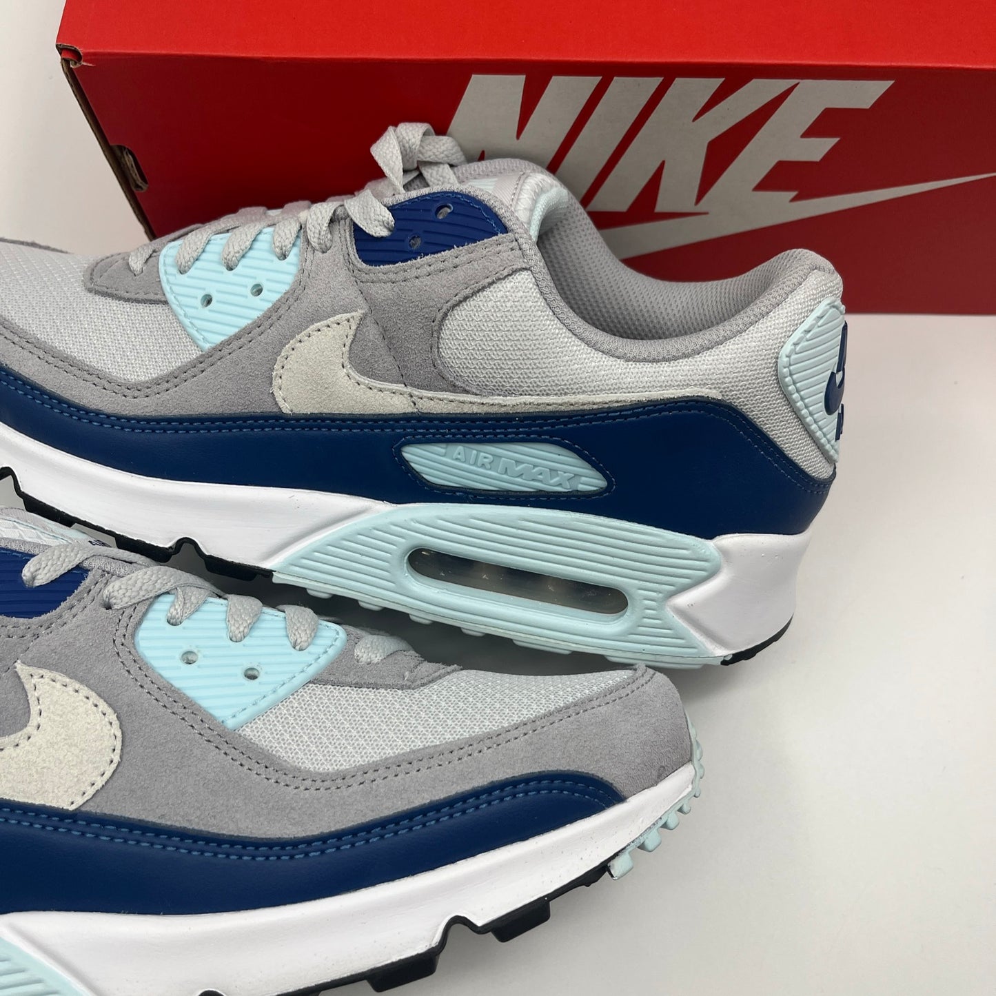 Nike Air Max 90 Glacier Blue Pure Platinum White