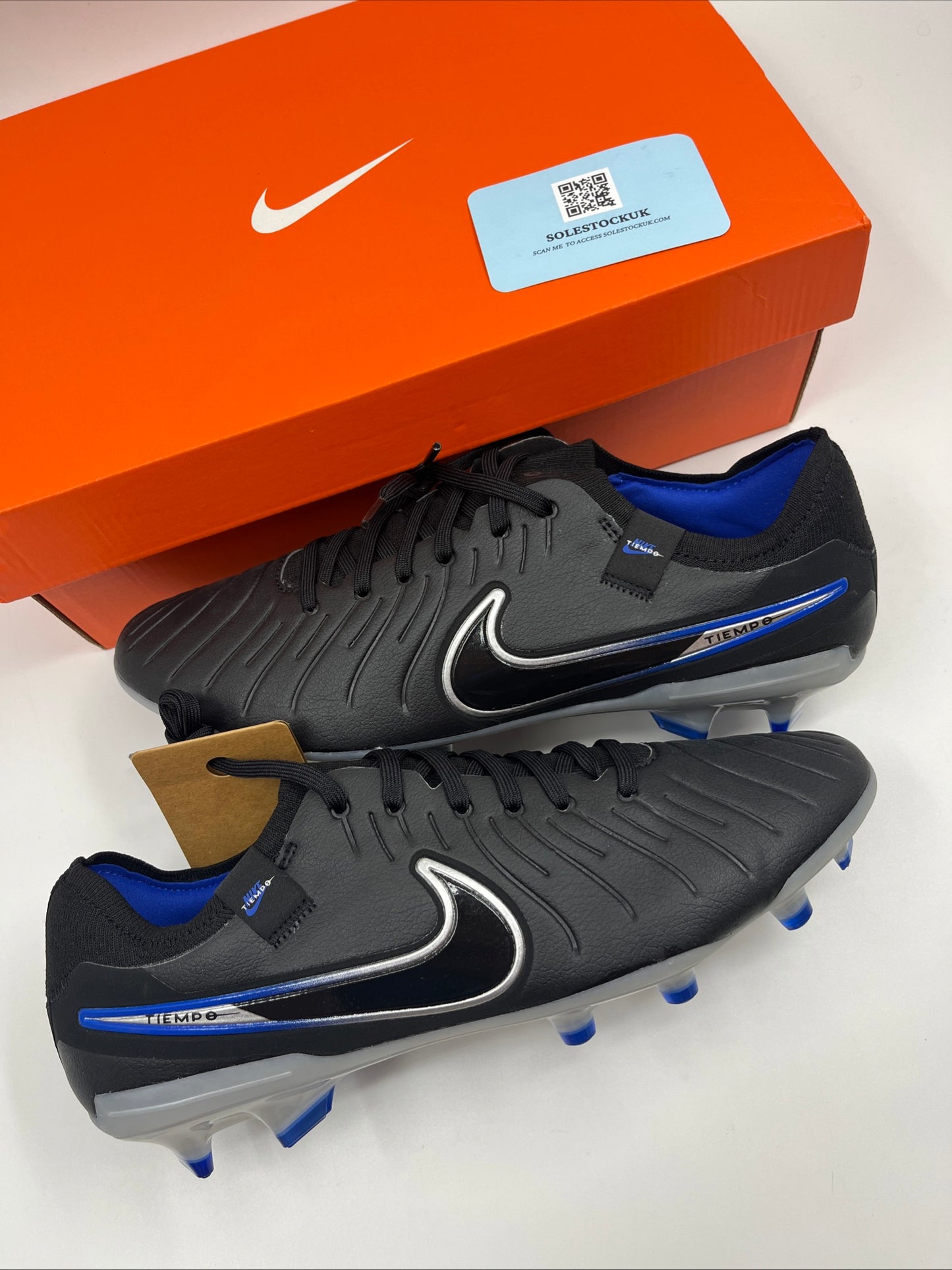 Nike Tiempo Legend 10 Pro FG Black Chrome Hyper Royal DV4333-040