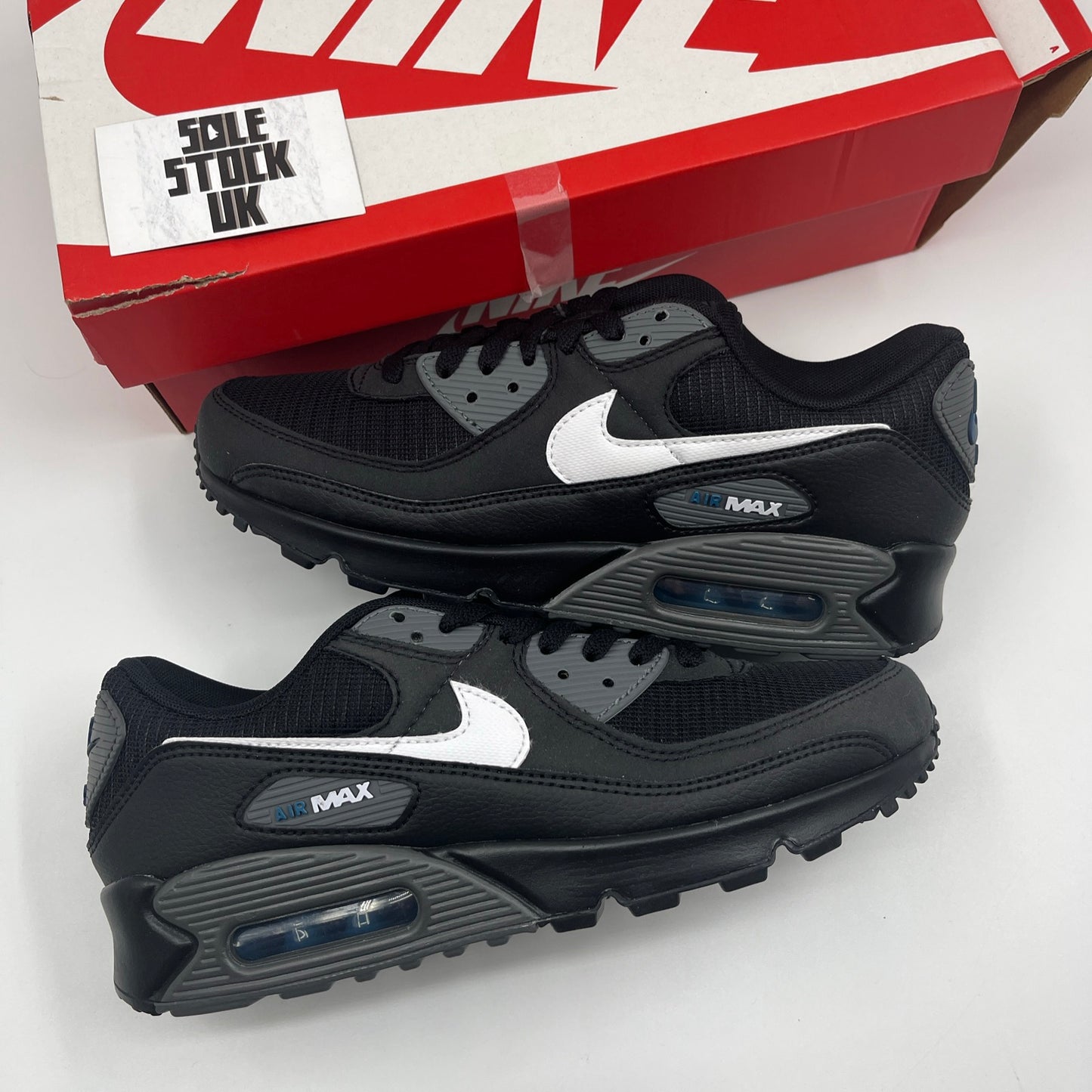Nike Air Max 90 Black Marina Iron Grey White