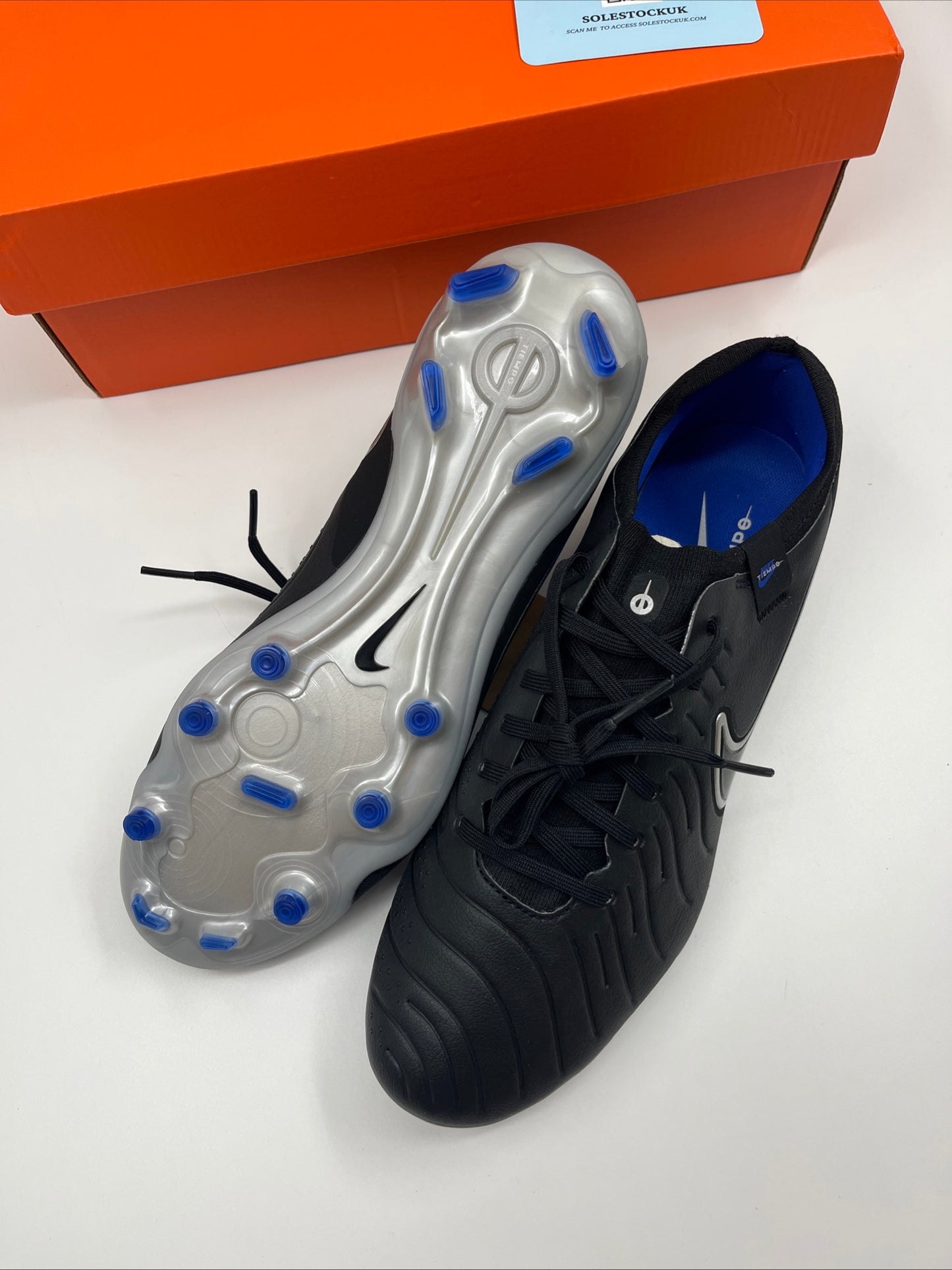 Nike Tiempo Legend 10 Pro FG Black Chrome Hyper Royal DV4333-040