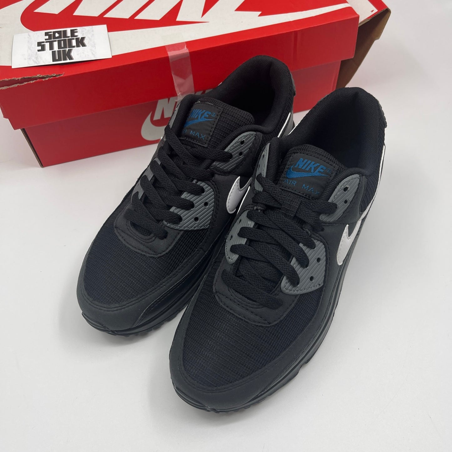 Nike Air Max 90 Black Marina Iron Grey White