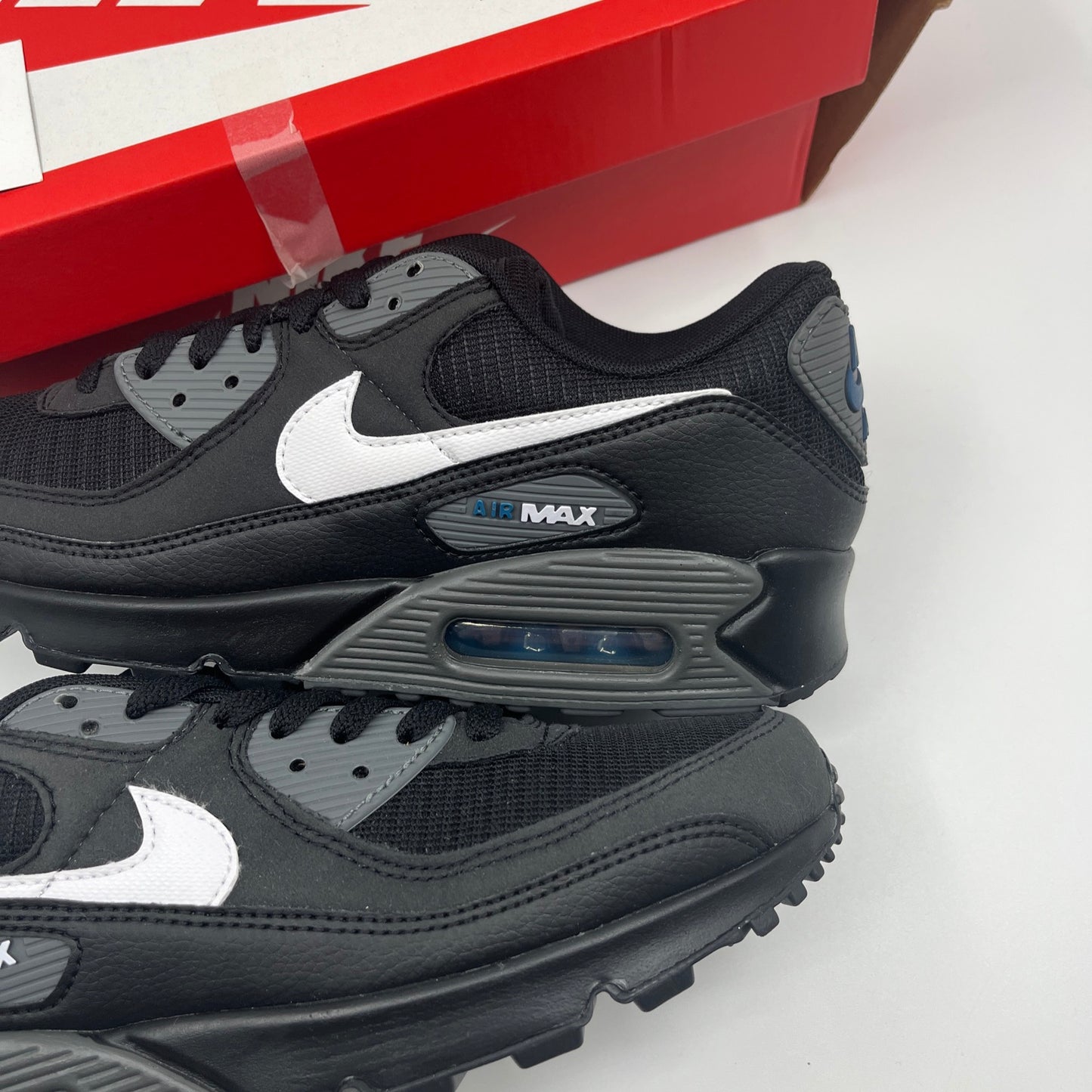 Nike Air Max 90 Black Marina Iron Grey White