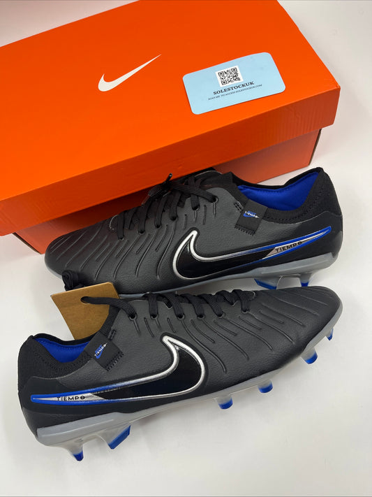 Nike Tiempo Legend 10 Pro FG Black Chrome Hyper Royal DV4333-040